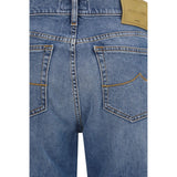 Jacob Cohen Blue Cotton Straight-Leg Jeans
