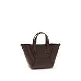 Brunello Cucinelli Bordeaux Calf Leather Bos Taurus Shoulder Bag