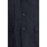 Thom Browne Blue Polyester Coat