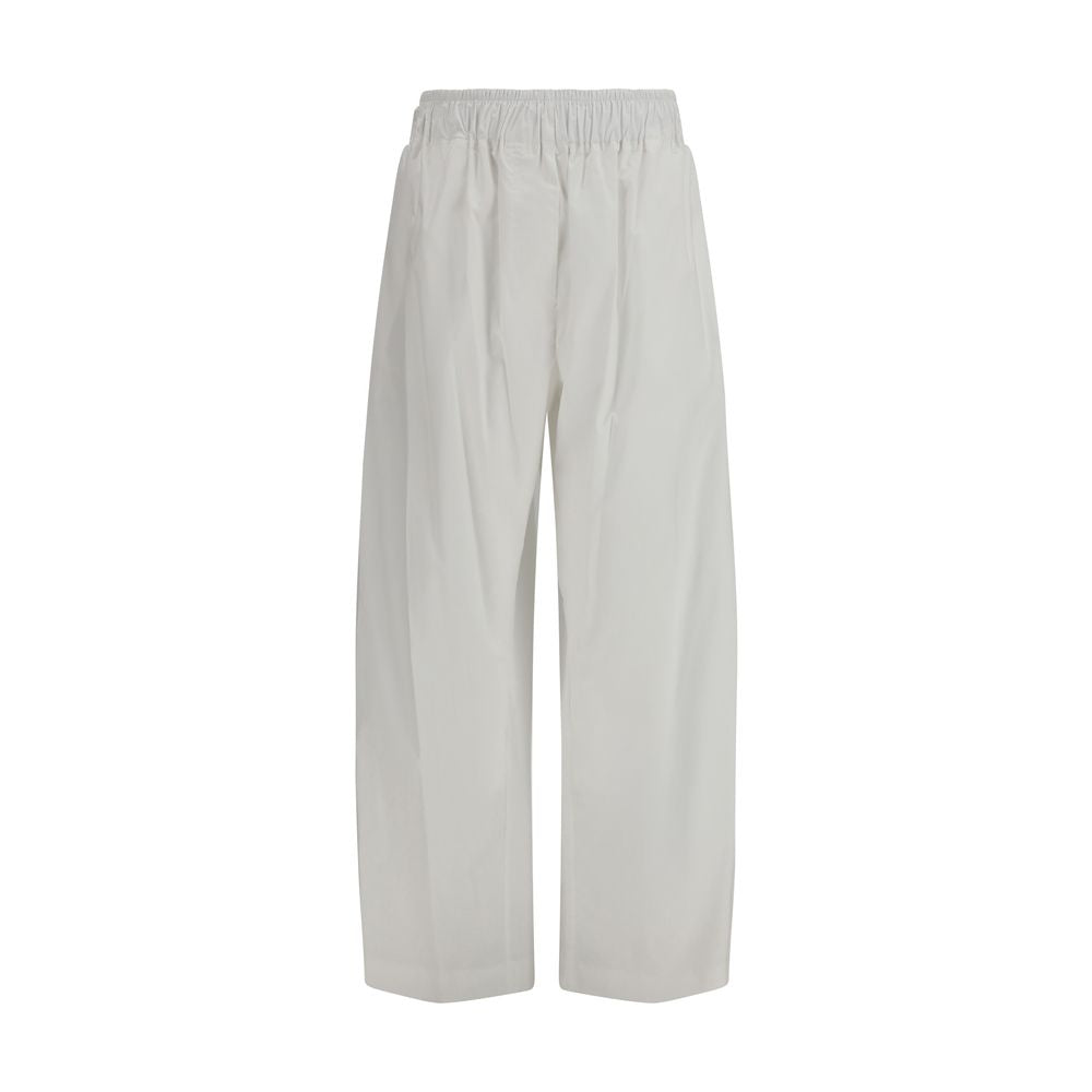 The Latest White Lyocell Casual Pants