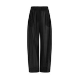 The Latest Black Lyocell Casual Pants