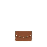 Valentino Garavani Brown Calf Leather Bos Taurus Wallet