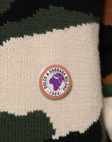 Dolce & Gabbana Multicolor Intarsia-Knit Camouflage Pullover Sweater