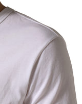 Dolce & Gabbana White DG Cherries Cotton Crew Neck  T-shirt