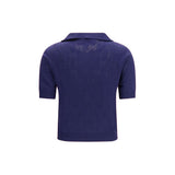 Gucci Blue Silk Dress Shirt