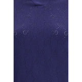 Gucci Blue Silk Dress Shirt