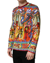 Dolce & Gabbana Multicolor Teatro Dei Pupi Men Long Sleeves  T-shirt