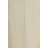P.A.R.O.S.H. Beige Linen Midi Skirt