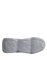 Dolce & Gabbana Gray Slip On Wave Low Top Sneakers