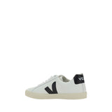 Veja White Calf Leather Bos Taurus Low Top Sneakers