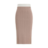 Diesel Multicolor Viscose Midi Skirt