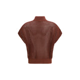 Brunello Cucinelli Bordeaux Cotton Sweatshirt