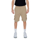 Pharmacy Industry Beige Cotton Bermuda Shorts