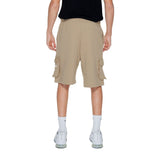 Pharmacy Industry Beige Cotton Bermuda Shorts