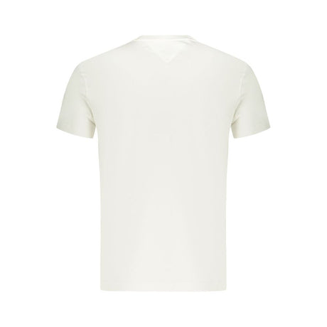Tommy Hilfiger White Cotton Men T-Shirt