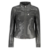 Desigual Nero Poliuretano Women's Jacket