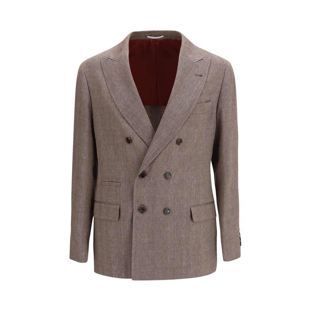 Brunello Cucinelli Brown Linen Blazer