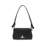 Vivienne Westwood Black Polyurethane Shoulder Bag