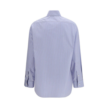 The Row Blue Cotton Pattern Shirt