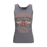 Dolce & Gabbana Gray Cotton Tank Tops