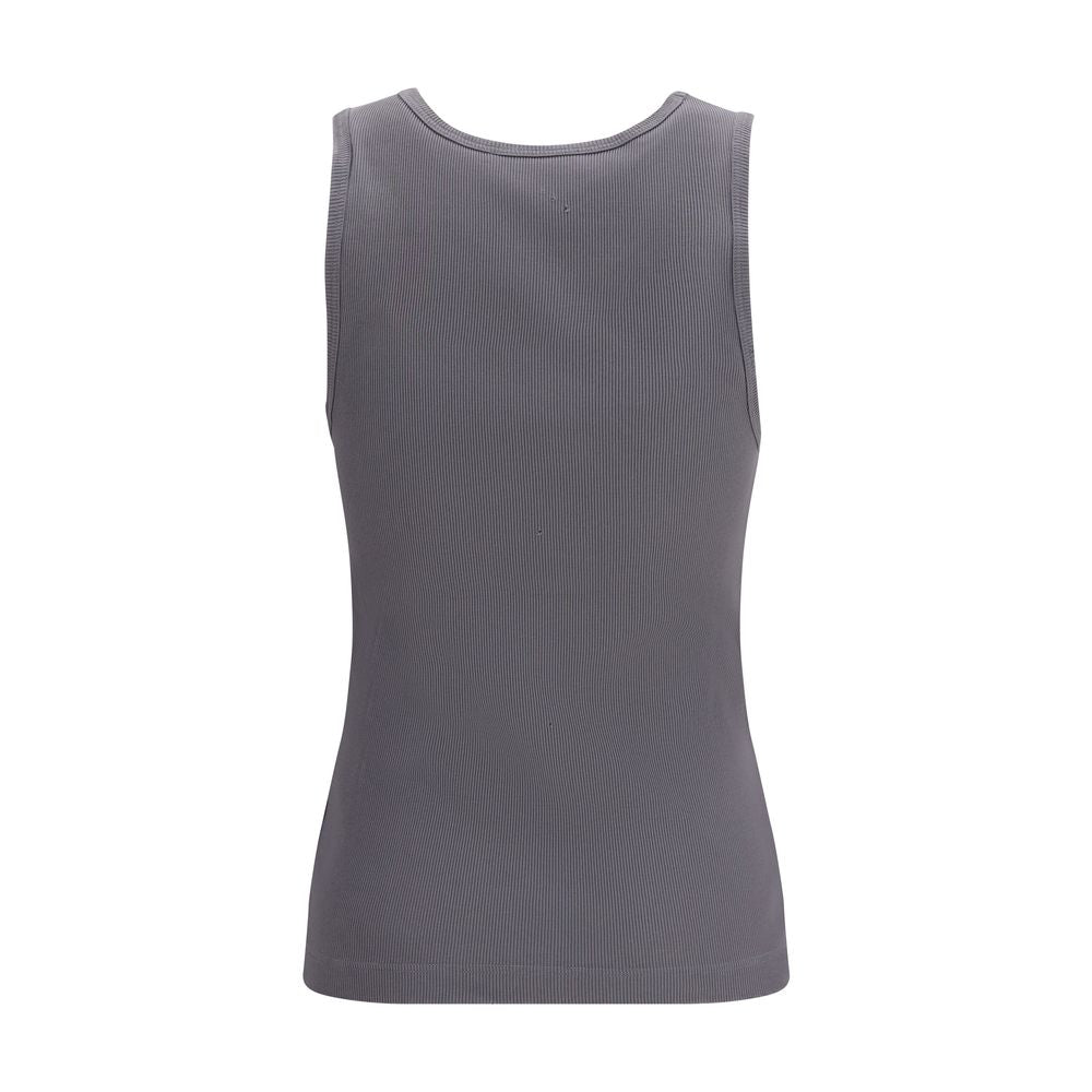 Dolce & Gabbana Gray Cotton Tank Tops