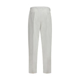Dolce & Gabbana White Cotton Casual Pants
