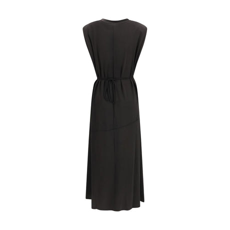 PINKO Black Acetate Casual Dress