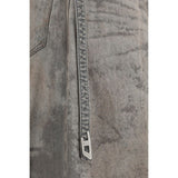 Diesel Gray Lyocell Midi Skirt