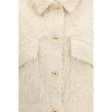 Brunello Cucinelli Beige Cotton Denim Jacket