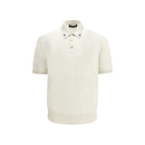 Dolce & Gabbana Beige Silk Polo Shirt