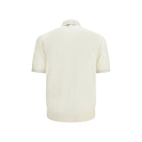 Dolce & Gabbana Beige Silk Polo Shirt