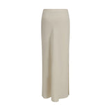Brunello Cucinelli Beige Viscose Long Skirt