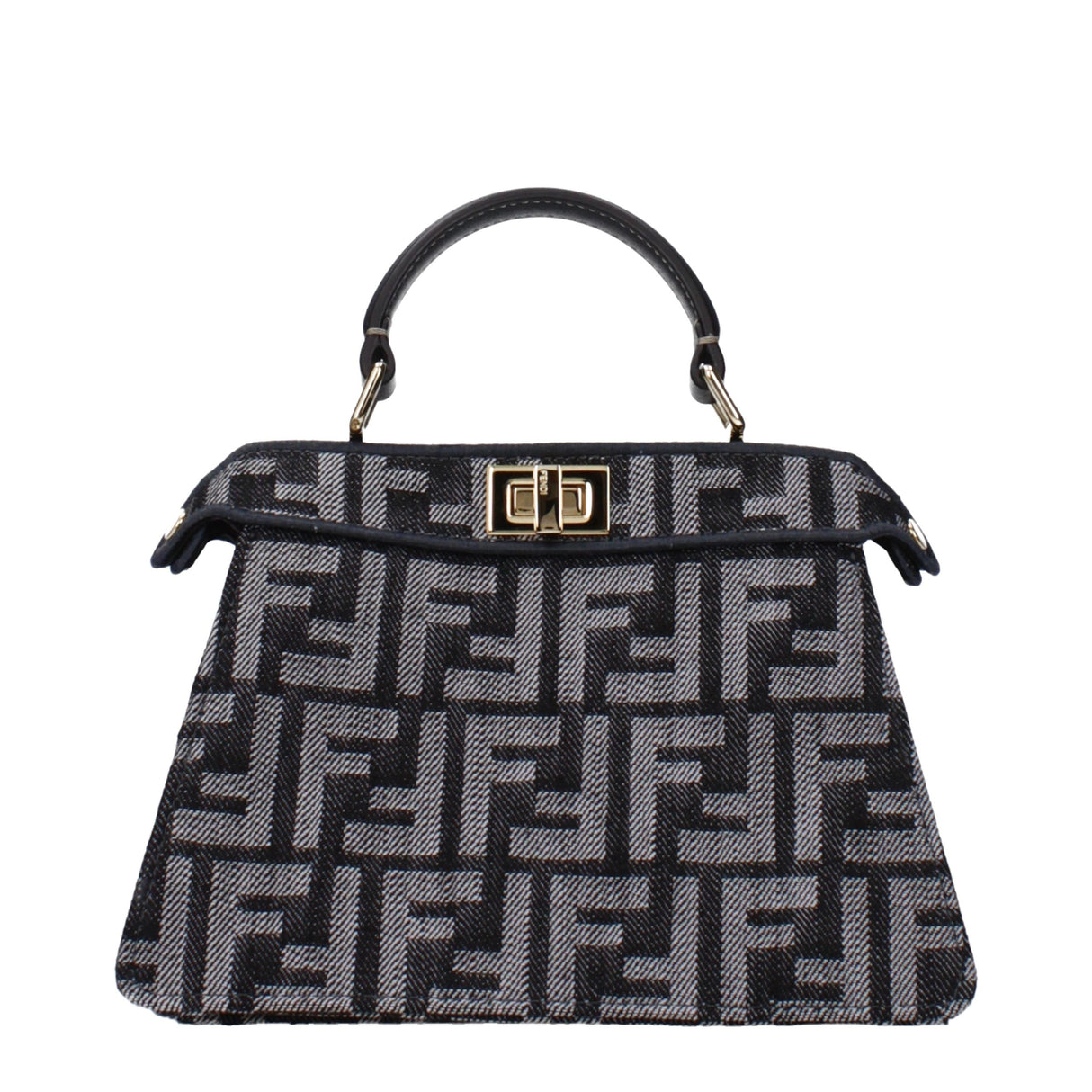 Fendi Black Fabric Handbag