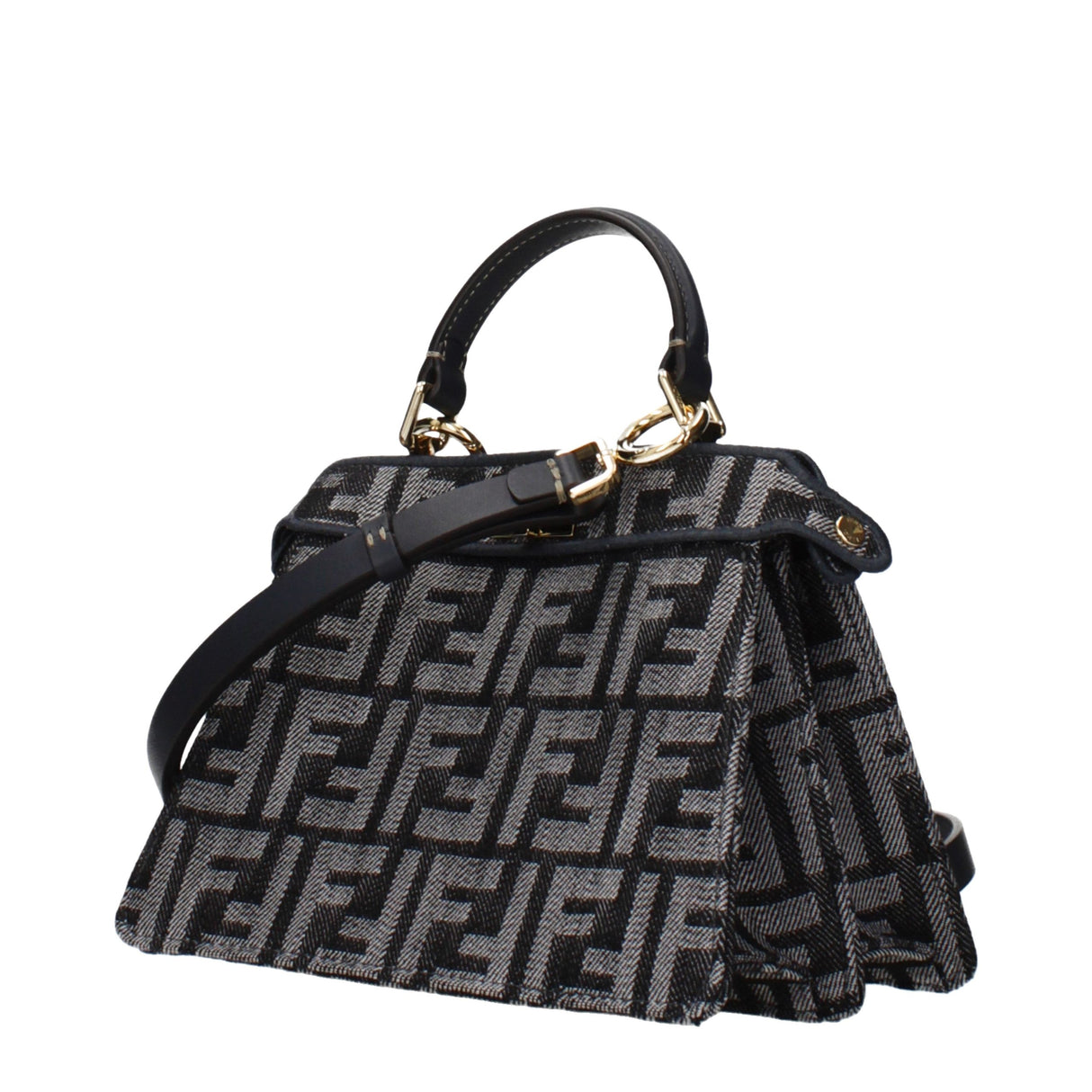 Fendi Black Fabric Handbag
