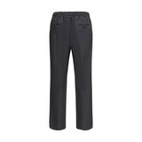 Dolce & Gabbana Gray Wool Oves Aries Casual Pants