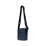 Hugo Boss Blue Recycled Polyurethane Messenger Bag