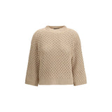 Fabiana Filippi Beige Wool Sweatshirt