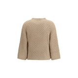 Fabiana Filippi Beige Wool Sweatshirt
