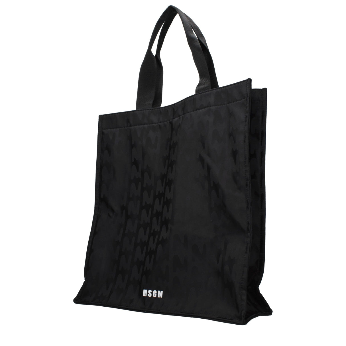 MSGM Black Fabric Handbag