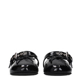 Miu Miu Black Leather Ballet Flats