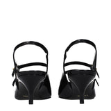Celine Black Leather Sandals