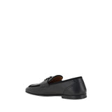 Dolce & Gabbana Black Calf Leather Bos Taurus Slip-On Loafers