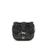 Miu Miu Black Calf Leather Bos Taurus Wallet
