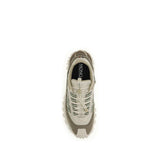 Moncler Beige Polyamide Athletic Sneakers
