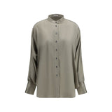Brunello Cucinelli Bicolor Silk Shirt