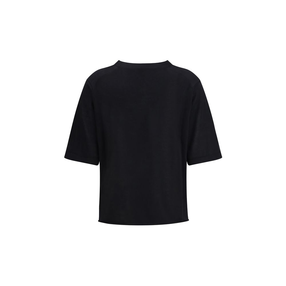 Loulou De Saison Black Cashmere T-Shirt