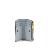PINKO Blue Calf Leather Bos Taurus Wallet