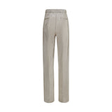 Forte_Forte Silver Polyester Casual Pants