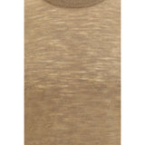 Brooksfield Beige Linen Shortsleeve Shirt