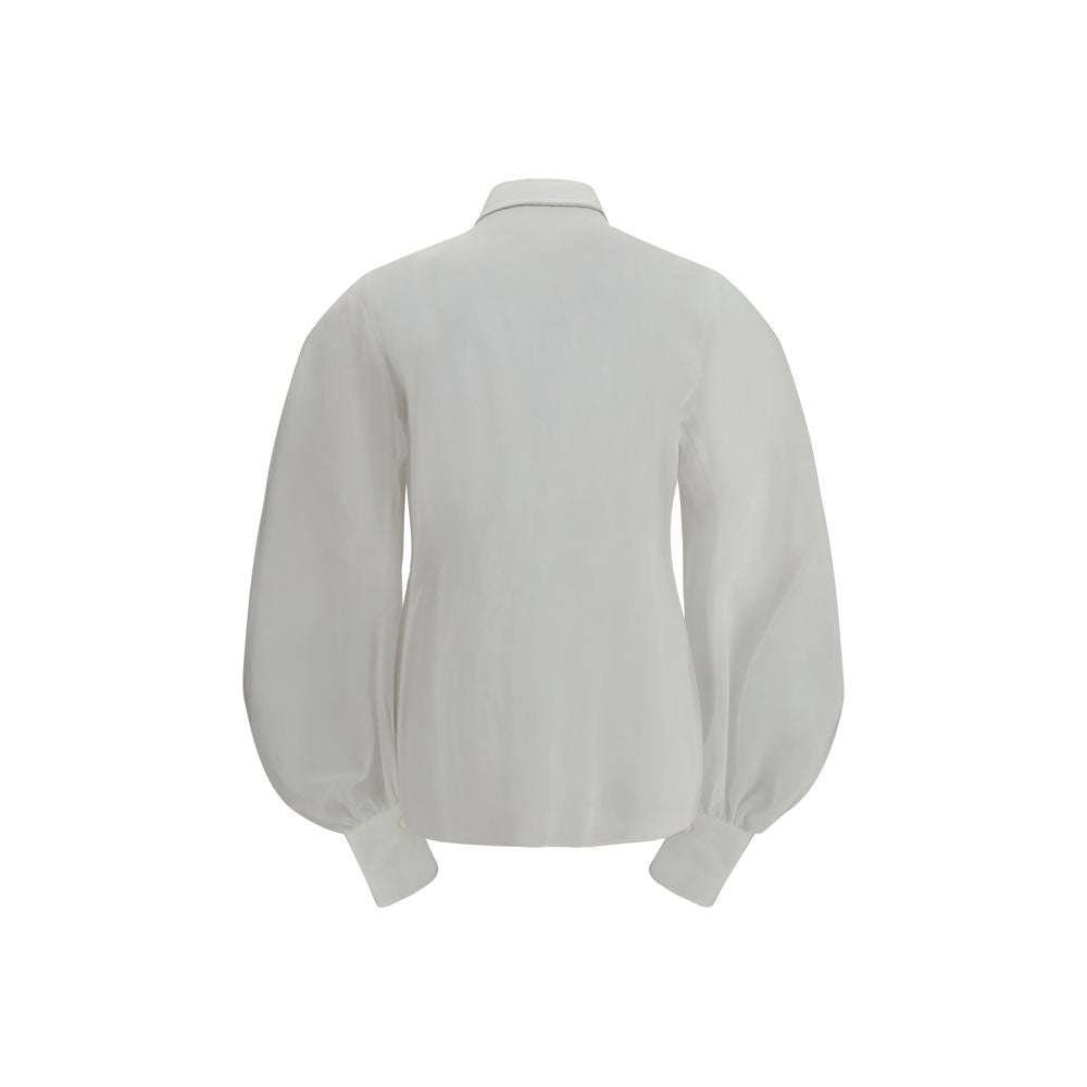 Brunello Cucinelli White Cotton Blouse